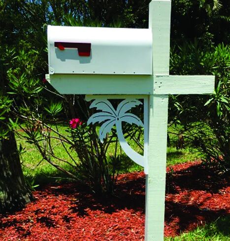 Palm Tree Mailbox Bracket. Medium. Long Lasting & Fabulous! 16 X 12 inches in Saudi Arabia