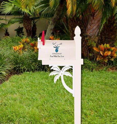 Palm Tree Mailbox Bracket. Medium. Long Lasting & Fabulous! 16 X 12 inches in Saudi Arabia