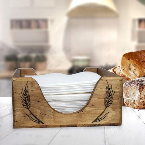 Country Farmhouse Napkin Tray, Rustic Pine Dinner Napkin Holder, Country Wood Tray, Paper Napkin Box, Napkin Dispenser, Napkin Tray in Saudi Arabia