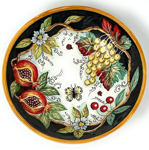 CERAMICHE D'ARTE PARRINI - Italian Ceramic Serving Bowl Centerpieces Art Pottery Dishware Made in ITALY Tuscan in Saudi Arabia