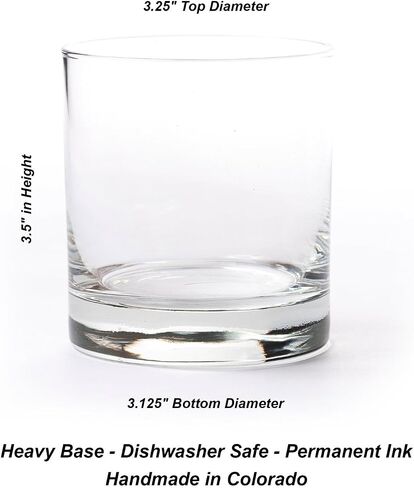 Set of 4 Whiskey Glasses by Black Lantern - Old Fashioned Tumbler Glasses Printed with Forest Animal Landscape Design - Set of Four 11oz. Glasses for Whisky Scotch Cocktails and Bourbon in Kuwait