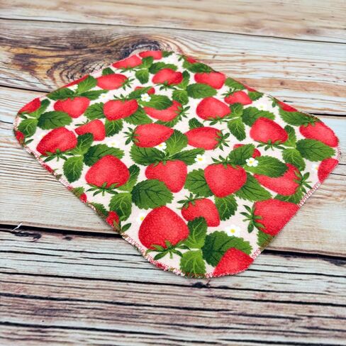 Vibrant Bundles Of Strawberries With Flowers Reusable Paper Towels - 6 Pack Of 12" x 10" Washable, Absorbent, 100% Cotton paperless Towels in Saudi Arabia