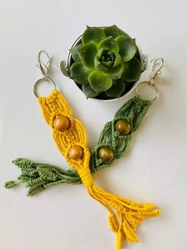 Macrame Keychain, CUSTOM KEYCHAIN, Boho Keychains in Saudi Arabia