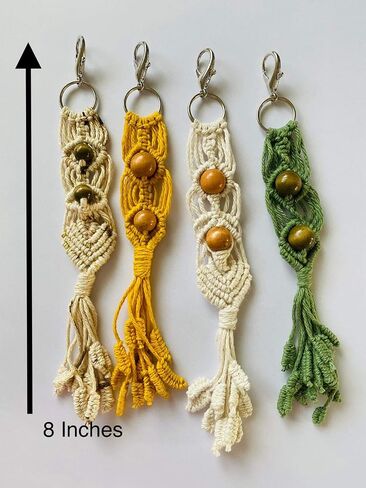 Macrame Keychain, CUSTOM KEYCHAIN, Boho Keychains in Saudi Arabia