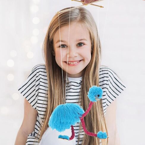 Toyandona النعام Marionette Puppet ، Marionettes String Puppet Bird سحب سلسلة دمية النعمة Marionette للتظاهر لعب ألعاب تعليمية تفاعلية in Saudi Arabia