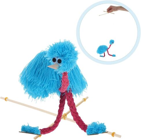 Toyandona النعام Marionette Puppet ، Marionettes String Puppet Bird سحب سلسلة دمية النعمة Marionette للتظاهر لعب ألعاب تعليمية تفاعلية in Saudi Arabia
