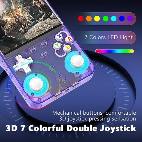 2025 New Upgrade R36ULTRA Retro Handheld Game Console with 64G Built-in 21000+ Classic Games,Portable Hand Held Open Source Linux System 4.0-in 4k HD IPS Screen Video Player (Black) in Saudi Arabia