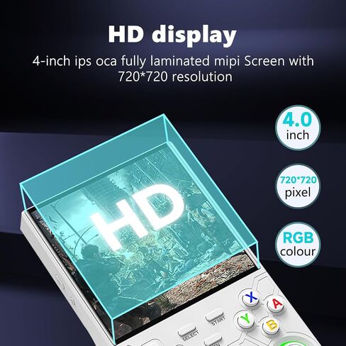 2025 New Upgrade R36ULTRA Retro Handheld Game Console with 64G Built-in 21000+ Classic Games,Portable Hand Held Open Source Linux System 4.0-in 4k HD IPS Screen Video Player (Black) in Saudi Arabia