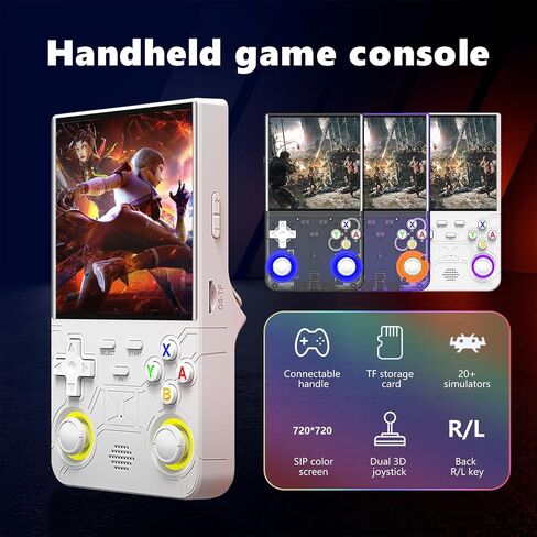 2025 New Upgrade R36ULTRA Retro Handheld Game Console with 64G Built-in 21000+ Classic Games,Portable Hand Held Open Source Linux System 4.0-in 4k HD IPS Screen Video Player (Black) in Saudi Arabia