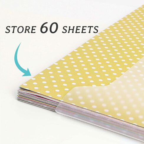 Caydo 36pcs Scrapbook Storage Organizer 12 × 12 منظم تخزين الورق مع 100pcs علامات تبويب index لزجة يحمل سكرابوكينغ ، cardstock ، ورق فينيل in Saudi Arabia