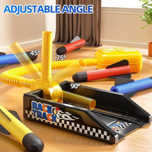Rocket Launcher for Kids, 12 Foam Rockets, Launch up to 100+ft, Outdoor Outside Backyard Toys for Boys & Girls, Birthday Gift Toys for Kids Boys Girls Age 3 4 5 6 7 8 Years Old in Saudi Arabia