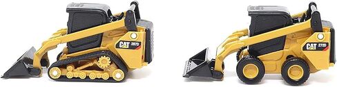 272d2 Skid Steer Loader أصفر و 297d2 مسار مضغوط المحمل الأصفر مجموعة من 2 قطع 1/64 Diecast بواسطة Diecast Masters 84647CS in Saudi Arabia