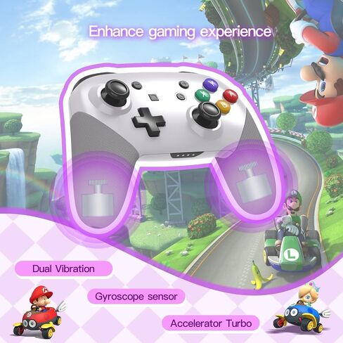JDDWIN Wireless Controller Compatible With Nintendo Switch/Lite/Oled/Switch Pro Controller,Switch Remote Gamepad with NFC Amiibo,Dual Vibration, Wake -Up And Motion Control Function. Design for The Legend of Zelda: Tears of the Kingdom Edition in Saudi Arabia
