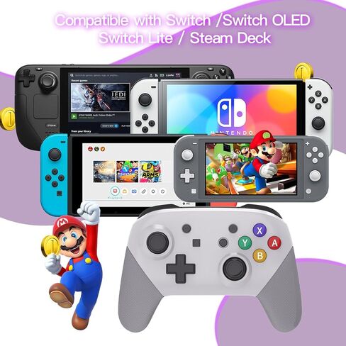 JDDWIN Wireless Controller Compatible With Nintendo Switch/Lite/Oled/Switch Pro Controller,Switch Remote Gamepad with NFC Amiibo,Dual Vibration, Wake -Up And Motion Control Function. Design for The Legend of Zelda: Tears of the Kingdom Edition in Saudi Arabia