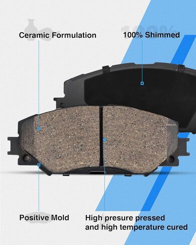 Front Vented G-coated Brake Pads and Rotors Kit for BM X5 2018-2007, BM X6 2019-2011, Brake Rotors + Carbon Fiber Ceramic Brake Pads Kit 331.8mm(13.1in) in Kuwait