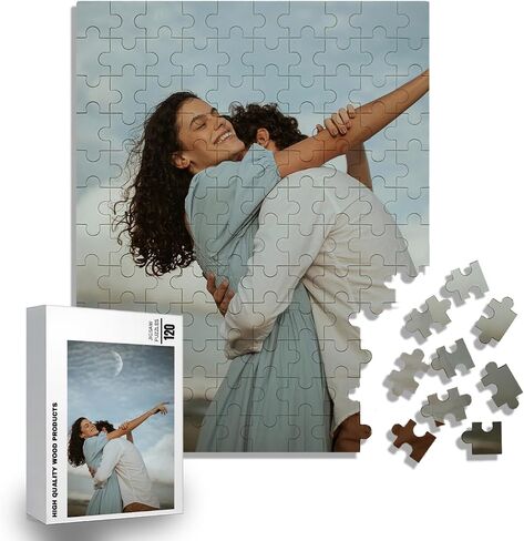 Custom Puzzle from Photo, Personalized Puzzle for Adults 120/200/300/500/1000 Pieces, Customized Jigsaw Puzzle Gift for Family, Wedding, Friend in Saudi Arabia