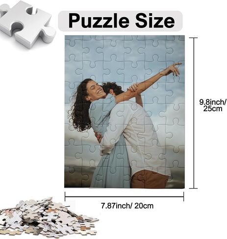 Custom Puzzle from Photo, Personalized Puzzle for Adults 120/200/300/500/1000 Pieces, Customized Jigsaw Puzzle Gift for Family, Wedding, Friend in Saudi Arabia