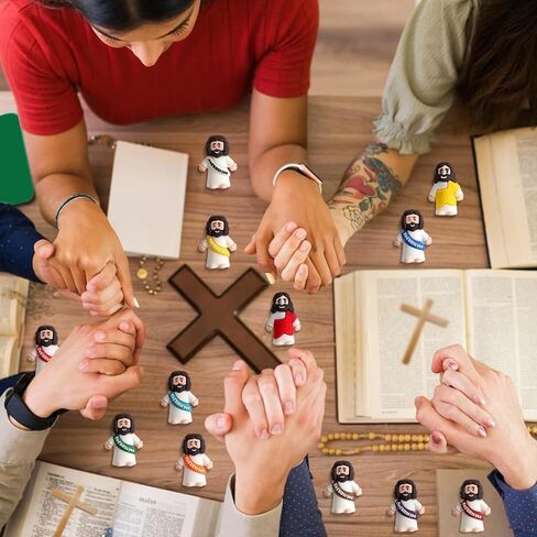 25 PCs شخصيات يسوع الصغيرة ، تماثيل يسوع Mini Mini Mini بالجملة ، الأطفال الصغير الصغير يسوع ، ألعاب مطاطية للاختباء والسعي للحصول على هدايا عيد الميلاد ، صيد بيض عيد الفصح ، اللوازم المدرسية الأحد ، الأطفال والبالغين in Kuwait