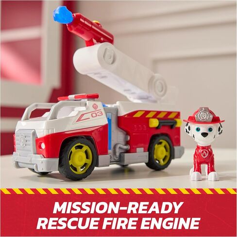 PAW PAW PATROL FIRE RESCUE: Marshall Rescue Fire Engine مع Figure و Prosile Launcher & Toy Truck ، Kids Toys for Boys & Girls Ages 3 and Ap in Kuwait