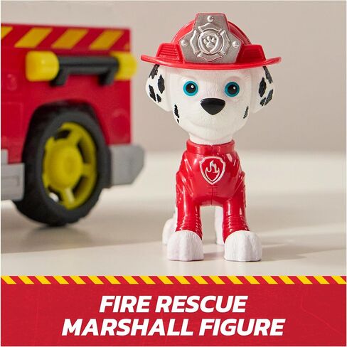 PAW PAW PATROL FIRE RESCUE: Marshall Rescue Fire Engine مع Figure و Prosile Launcher & Toy Truck ، Kids Toys for Boys & Girls Ages 3 and Ap in Kuwait