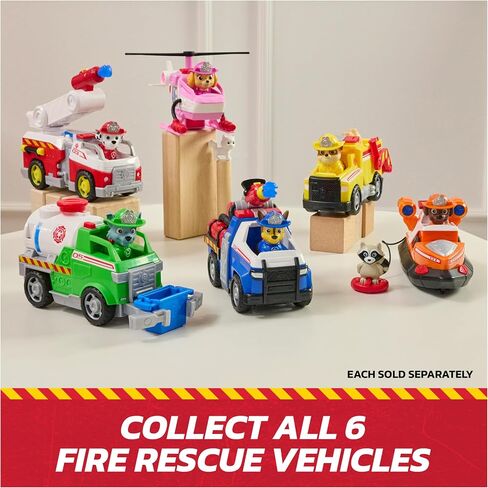 PAW PAW PATROL FIRE RESCUE: Marshall Rescue Fire Engine مع Figure و Prosile Launcher & Toy Truck ، Kids Toys for Boys & Girls Ages 3 and Ap in Kuwait