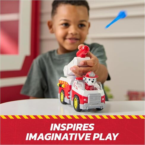 PAW PAW PATROL FIRE RESCUE: Marshall Rescue Fire Engine مع Figure و Prosile Launcher & Toy Truck ، Kids Toys for Boys & Girls Ages 3 and Ap in Kuwait