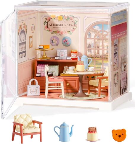 سلسلة Rolife Mini Super Creator ، DIY Miniature Memory Book Store Dollhouse House Kit ، Bulid Sconary for Action Action Toldible ، هدايا إبداعية للنساء للبالغين in Saudi Arabia
