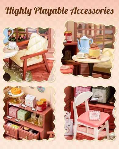 سلسلة Rolife Mini Super Creator ، DIY Miniature Memory Book Store Dollhouse House Kit ، Bulid Sconary for Action Action Toldible ، هدايا إبداعية للنساء للبالغين in Saudi Arabia