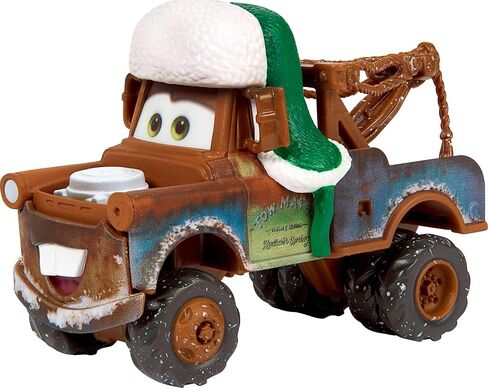 Mattel Disney Pixar Cars Toy Multipack ، مجموعة من 5 مركبات ذات طابع الشتاء بما في ذلك إكسسوارات Lightning McQueen و 2 من البلاستيك in Saudi Arabia