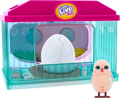 Little Live Pets My Real Talking Bird Toy & Cage - لعبة Indie ، لعبة تكرار الصوت التفاعلية ، أكثر من 20 صوتًا وردود فعل ، ألعاب الحديث للأطفال 5-7 in Kuwait