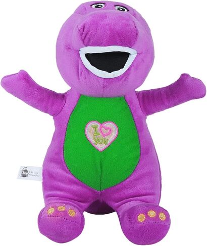 Barney Toys Singing Friend Barney Stuffed Animals Dinosaur Barney Singing I Love You Children's Plush Puppet Toy （10in） in Saudi Arabia