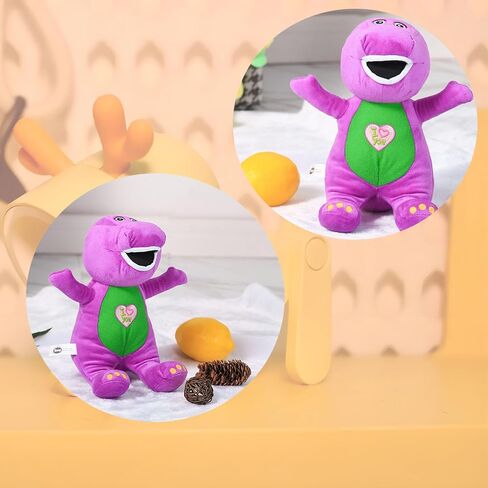 Barney Toys Singing Friend Barney Stuffed Animals Dinosaur Barney Singing I Love You Children's Plush Puppet Toy （10in） in Saudi Arabia