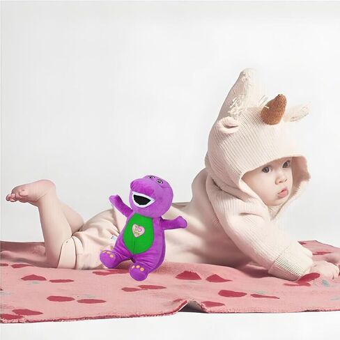 Barney Toys Singing Friend Barney Stuffed Animals Dinosaur Barney Singing I Love You Children's Plush Puppet Toy （10in） in Saudi Arabia