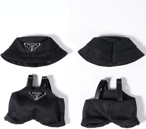 AICase for Labubu Clothes Designer/for Labubu Outfits,Clothes Set for 17cm Lububu Doll,2 Piece Set Hat Clothing for LA BUBU, Boys and Girls Stylish Adorable Dolls Clothes Accessories (No Doll)_1 in Saudi Arabia