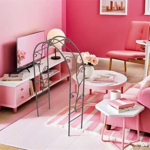 DECHOUS 2PCS MINI ARCH Frame Dollhouse Dollhouse Wedding Arch Decoration for Gaardy Garden Dollhous in Kuwait