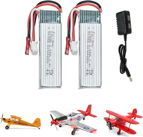 بطاريات للطائرة RC XK A280 XK A160 XK A300 مع شاحن (حزمة واحدة) in Kuwait