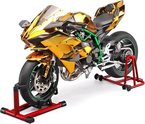 1/6 مقياس H2R سبيكة دراجة نارية Diecast مع الصوت والضوء ، الانتهاء من رذاذ عالي اللمعان ، إطارات مطاطية متميزة-هدية مفصلة قابلة للتحصيل مع تصميم مستوحى من السباقات (C-Carbon Libor) in Kuwait