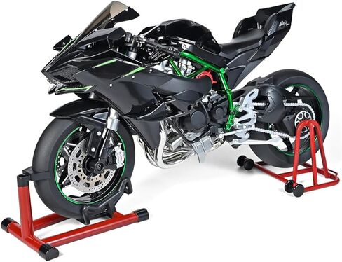 1/6 مقياس H2R سبيكة دراجة نارية Diecast مع الصوت والضوء ، الانتهاء من رذاذ عالي اللمعان ، إطارات مطاطية متميزة-هدية مفصلة قابلة للتحصيل مع تصميم مستوحى من السباقات (C-Carbon Libor) in Kuwait