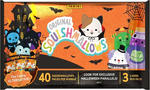 Panini Squishmallows Halloween Treat Packs-بطاقات تداول Squishmallows الرسمية-سلسلة محدودة الإصدار spooky-مثالية لخدعة أو علاج أو جمع in Saudi Arabia