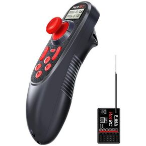 GLOBACT HOTRC DS-600 6CH 2.4G RC Transmitter & F-06A Receiver with DS 600 PWM Remote Control 6 Channel RC Controller for RC Car Trawl Boat Fishing Boat in Kuwait