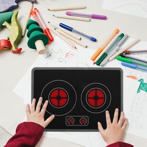 Vosarea Kids Kids Kitchen Appliance Appliance Toy Simulated Intruction Cooker مع تأثيرات مضيئة ، Toddler Play Play Play المطبخ لعبة تحريض لعب الأدوار in Kuwait