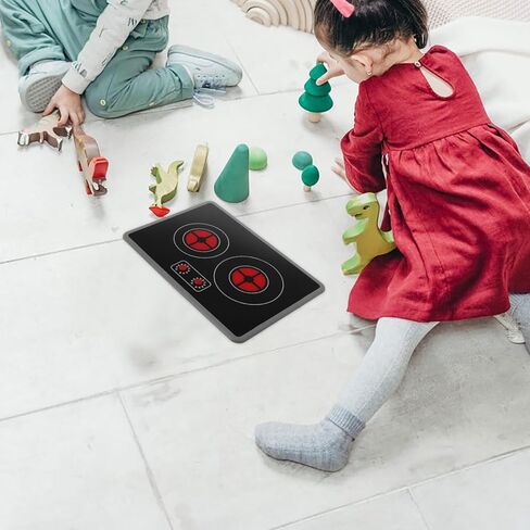 Vosarea Kids Kids Kitchen Appliance Appliance Toy Simulated Intruction Cooker مع تأثيرات مضيئة ، Toddler Play Play Play المطبخ لعبة تحريض لعب الأدوار in Kuwait