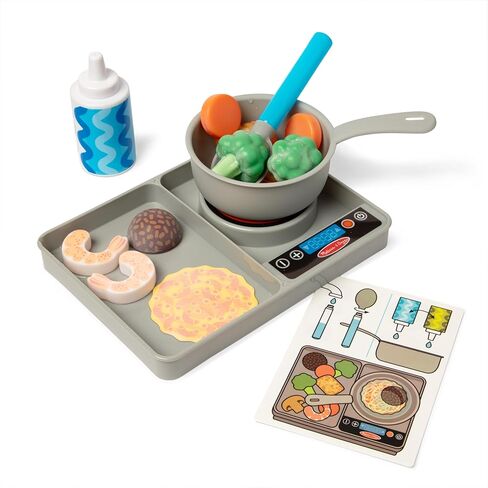 Melissa & Doug Simmer & Stir Stovetop Play Set with Water Wow!® Color Reveal Play Food Preschool Toy Ages 3+ in Saudi Arabia