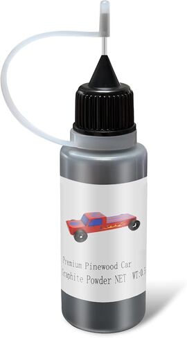 0.5OZ Graphite Powder for Pinewood Car, Lubricant Powder Dry Lube, Door Hinge Lubricant, Lock Graphite Spray, paired with Derby Car Weights Kits, Wheels Axles, Diminish Friction and Increase Speed in Saudi Arabia