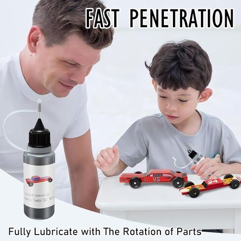 0.5OZ Graphite Powder for Pinewood Car, Lubricant Powder Dry Lube, Door Hinge Lubricant, Lock Graphite Spray, paired with Derby Car Weights Kits, Wheels Axles, Diminish Friction and Increase Speed in Saudi Arabia