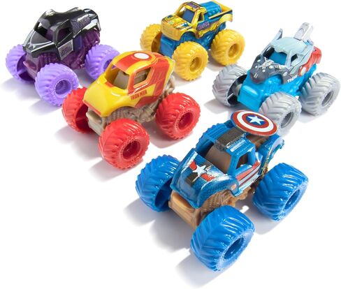 Monster Jam Toy Truck Mini Jams 5pk Marvel in Saudi Arabia
