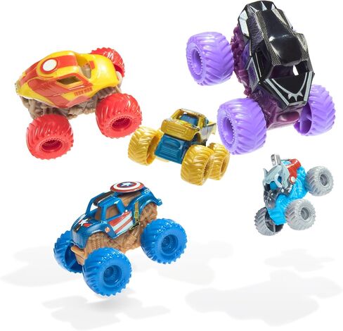 Monster Jam Toy Truck Mini Jams 5pk Marvel in Saudi Arabia