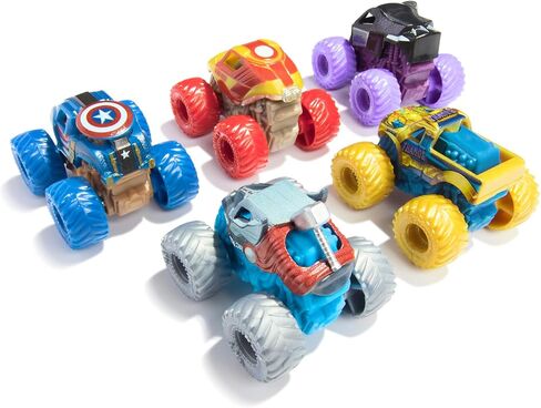 Monster Jam Toy Truck Mini Jams 5pk Marvel in Saudi Arabia