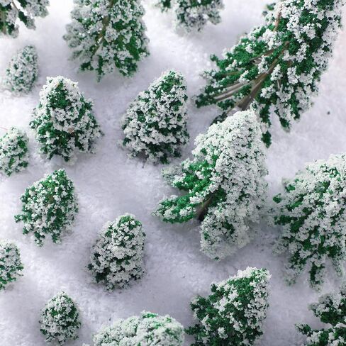 Skylety 35 Pieces Model Trees 1.2-6.3 Inch Mixed Miniature Trees Diorama Supplies Fake Plants for Train Scenery Architecture DIY Crafts, Building Model Scenery Landscape (Mixed Green,Multiple Tree) in Saudi Arabia