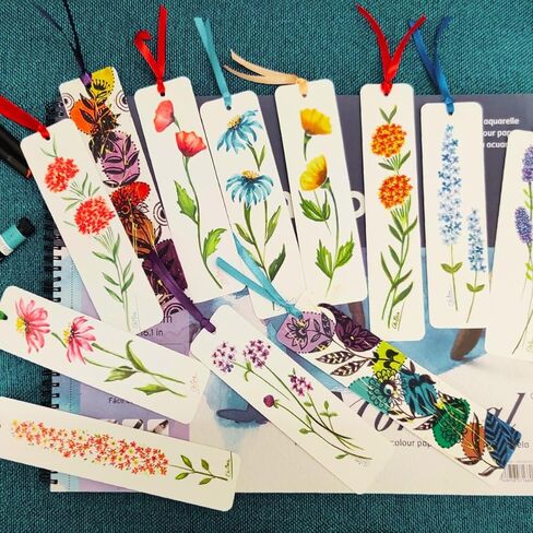 Zen Sangam A3 Artists' Expert Watercolor 300GSM 60% Cotton Cold Pressed Glued Sketch Paper Pad - 12 Sheets (24 Pages) - Watercolor Paper - Watercolour Book (Landscape A3) in Kuwait